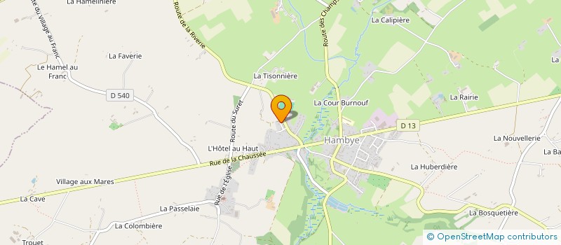 localisation de l'entreprise ACTE EN LIGNE  HAMBYE