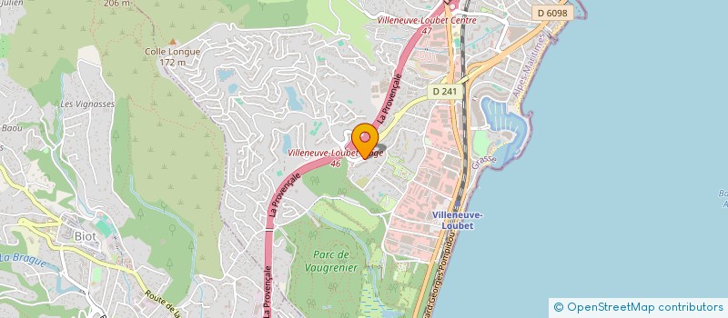 localisation de l'entreprise ACTE ENVIRONNEMENT à VILLENEUVE-LOUBET
