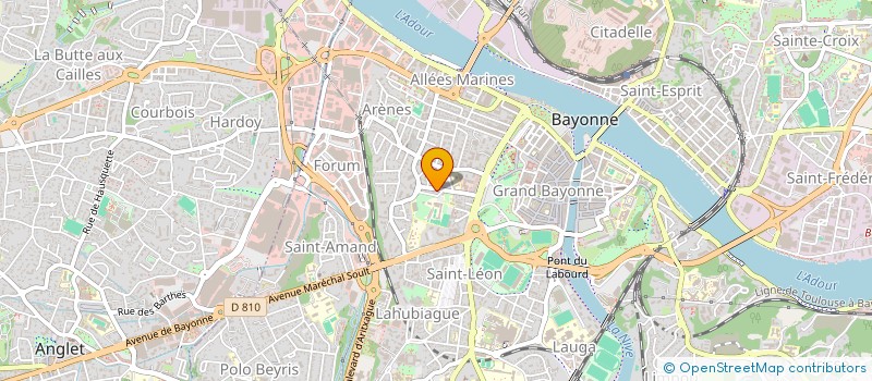 localisation de l'entreprise ACTE FORMATION à BAYONNE