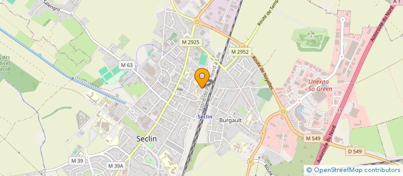 localisation de l'entreprise ACTE I  SECLIN