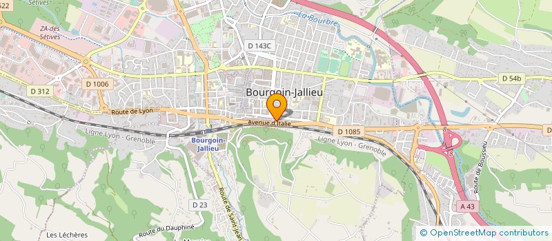 localisation de l'entreprise ACTE ISOLATION à BOURGOIN-JALLIEU