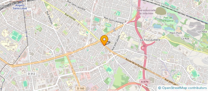 localisation de l'entreprise ACTE ORTHOPEDIE à ANGERS