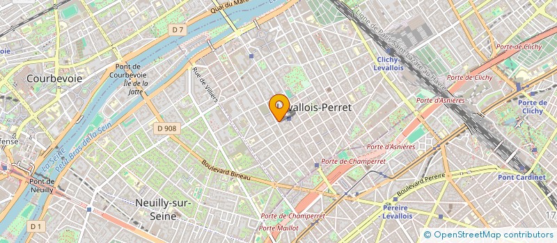 localisation de l'entreprise ACTE SEPT à LEVALLOIS-PERRET