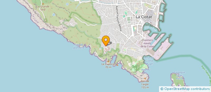 localisation de l'entreprise ACTE TRAVAUX  LA CIOTAT