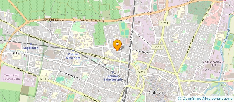 localisation de l'entreprise ACTE TROIS  COLMAR