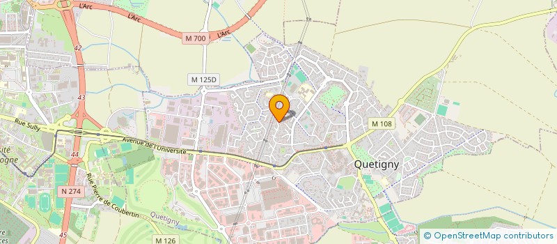 localisation de l'entreprise ACTE UN à QUETIGNY