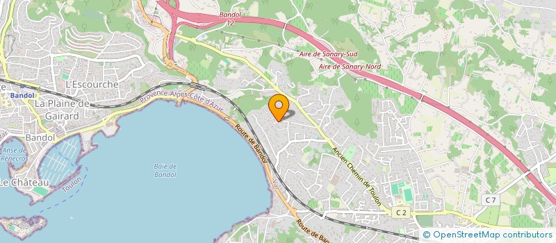 localisation de l'entreprise ACTEA 83  SANARY-SUR-MER