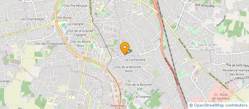 localisation de l'entreprise ACTEAM PRO à SAINT-JEAN-LE-BLANC