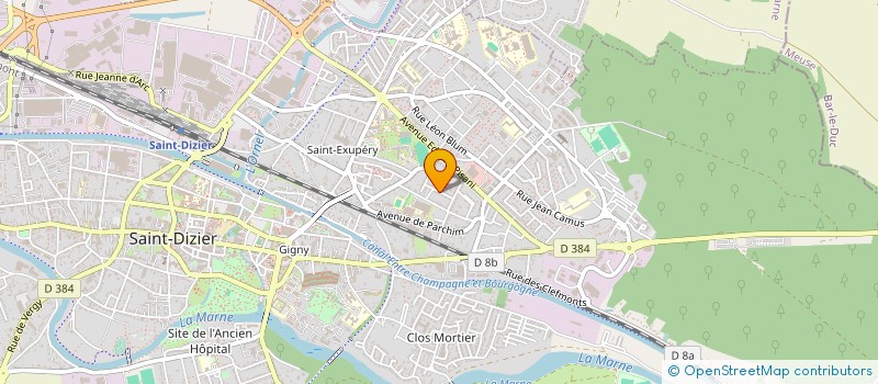 localisation de l'entreprise ACTEAS ENVIRONNEMENT à SAINT-DIZIER