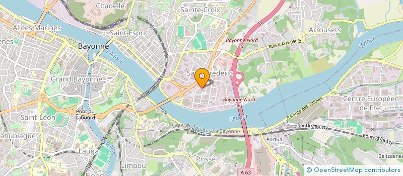 localisation de l'entreprise ACTEASE à BAYONNE