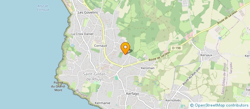 localisation de l'entreprise ACTEDEUX INVEST  SAINT-GILDAS-DE-RHUYS