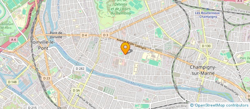 localisation de l'entreprise ACTEDUS (ACTION POUR L'EDUCATION AU SENEGAL) à CHAMPIGNY-SUR-MARNE