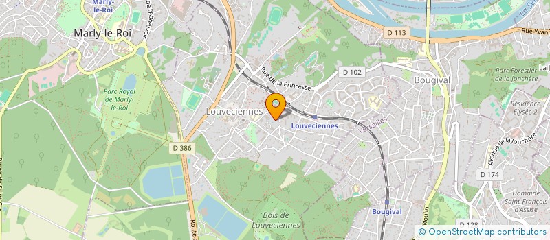 localisation de l'entreprise ACTEF à LOUVECIENNES
