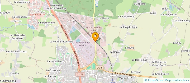 localisation de l'entreprise ACTEHA  VERN-SUR-SEICHE