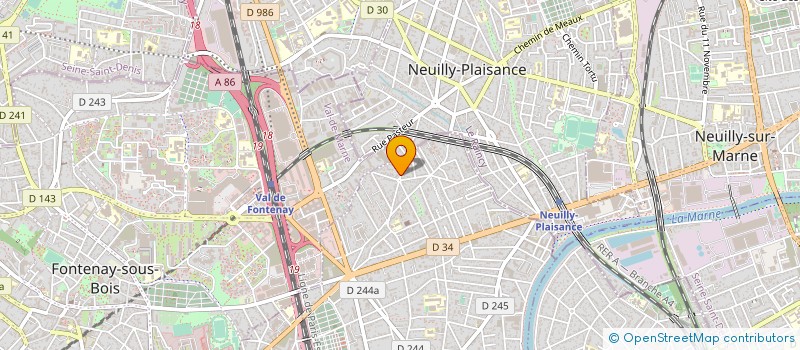 localisation de l'entreprise ACTEIM à LE PERREUX-SUR-MARNE