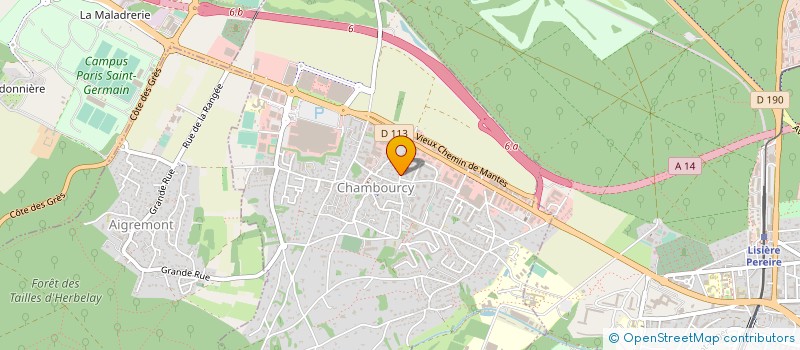 localisation de l'entreprise ACTEKINE 2000  CHAMBOURCY