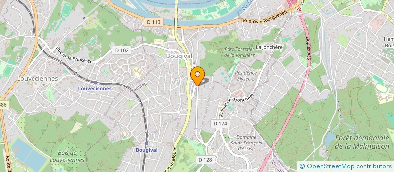 localisation de l'entreprise ACTENCE  BOUGIVAL