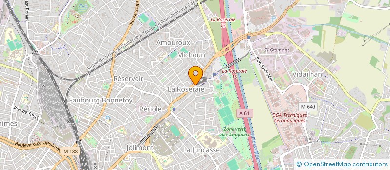 localisation de l'entreprise ACTENCIEL à TOULOUSE