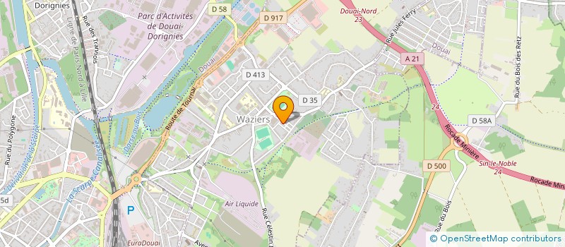 localisation de l'entreprise ACTENERGIES.TECH  WAZIERS