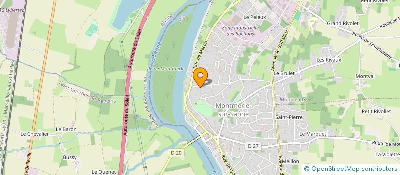 localisation de l'entreprise ACTENSAONE  MONTMERLE-SUR-SAONE