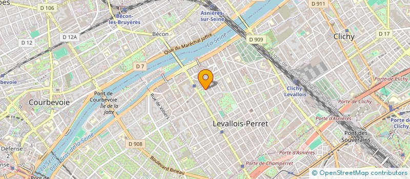localisation de l'entreprise ACTEO MEDIA ET COMMUNICATION à LEVALLOIS-PERRET