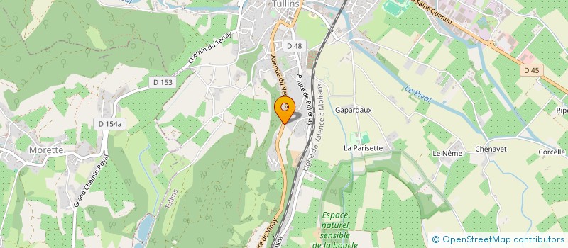 localisation de l'entreprise ACTEO TRAITEMENT DE L'EAU  TULLINS