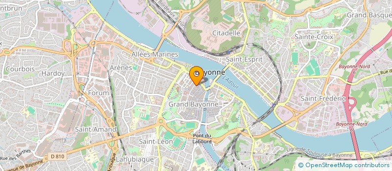 localisation de l'entreprise ACTEON à BAYONNE