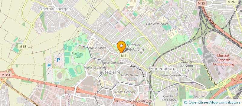 localisation de l'entreprise ACTEON à STRASBOURG
