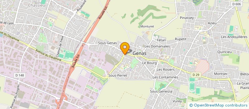 localisation de l'entreprise ACTEON FINANCES SAS à GENAS