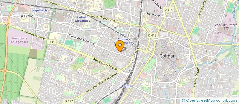 localisation de l'entreprise ACTEON SARL à COLMAR