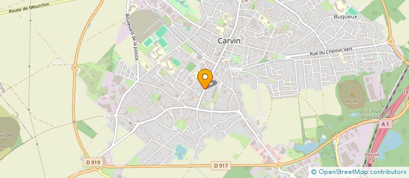 localisation de l'entreprise ACTEON SECURITE  CARVIN