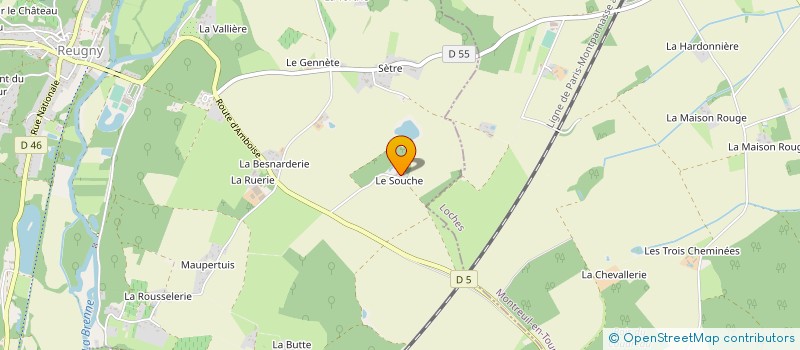 localisation de l'entreprise ACTEP à REUGNY