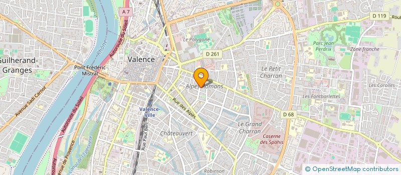 localisation de l'entreprise ACTERA à VALENCE