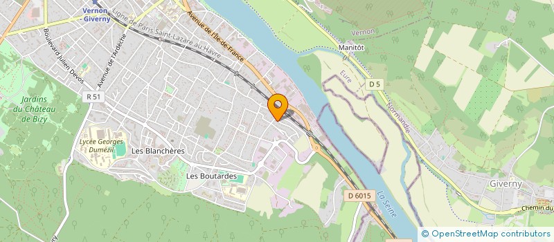 localisation de l'entreprise ACTES 4 à VERNON