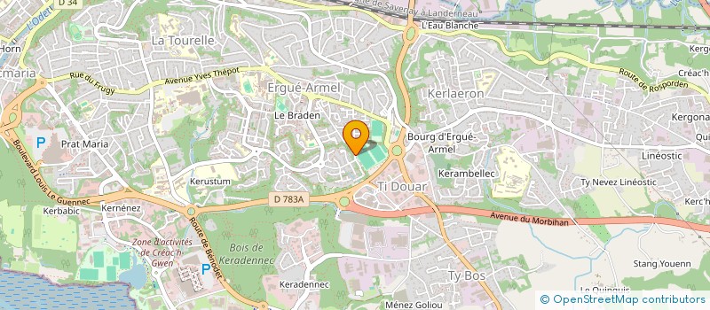 localisation de l'entreprise ACTES CORNOUAILLE (ALLIANCE CITOYENNE POUR LA TRANSITION ECOLOGIQUE ET SOCIALE) à QUIMPER