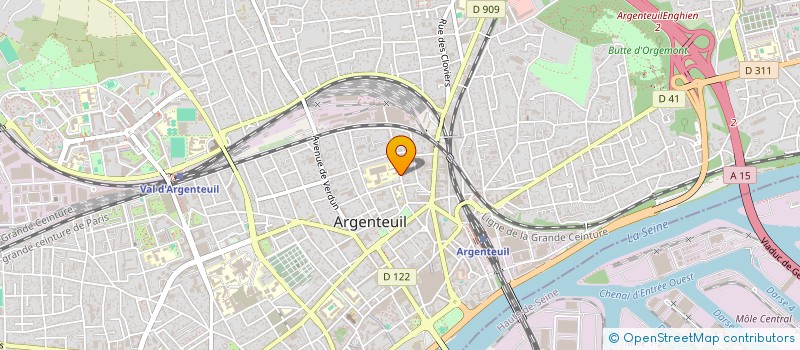 localisation de l'entreprise ACTES ENSEIGNEMENT  ARGENTEUIL