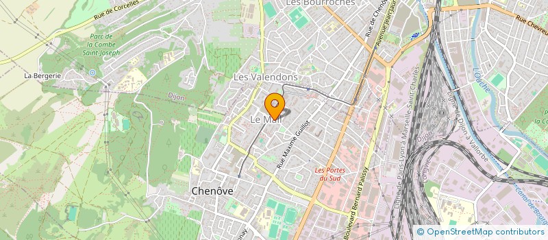 localisation de l'entreprise ACTES FOR' à CHENOVE