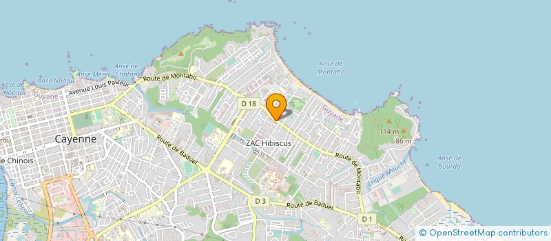 localisation de l'entreprise ACTES-HUISSIERS-GUYANE-DELABIE-CAUCHEFER  CAYENNE