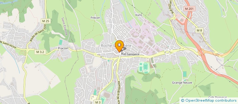 localisation de l'entreprise ACTES@ROCHE  ROCHE-LA-MOLIERE