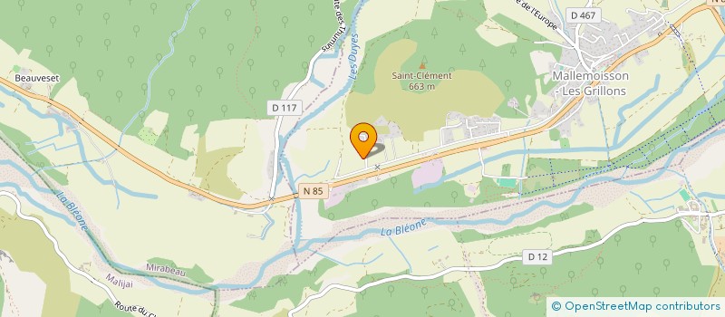 localisation de l'entreprise ACTES TRAVAUX  MALLEMOISSON