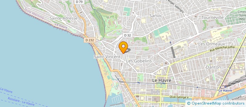 localisation de l'entreprise ACTESUP  LE HAVRE