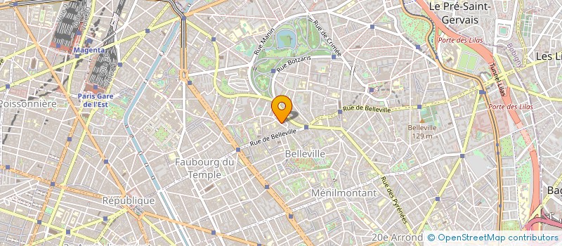 localisation de l'entreprise ACTEUR MODE à PARIS