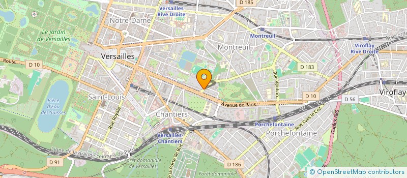 localisation de l'entreprise ACTEURS D'AVENIR à VERSAILLES