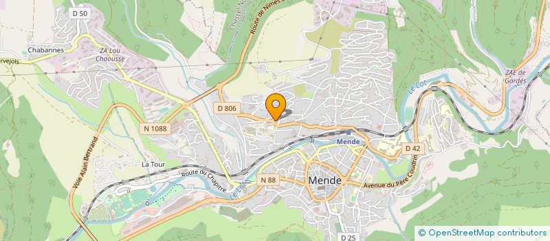 localisation de l'entreprise ACTEURS-EVENTS  MENDE