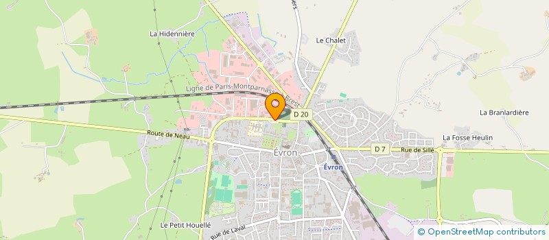 localisation de l'entreprise ACTEURS UNIS POUR L'EAU - AUPE  EVRON