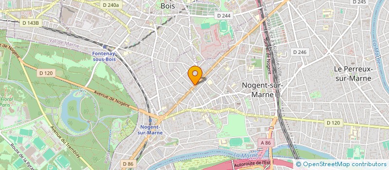 localisation de l'entreprise ACTEX  NOGENT-SUR-MARNE