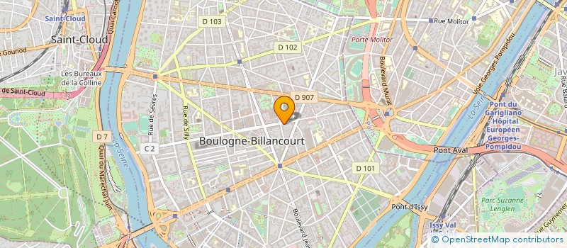 localisation de l'entreprise ACTHYS à BOULOGNE-BILLANCOURT