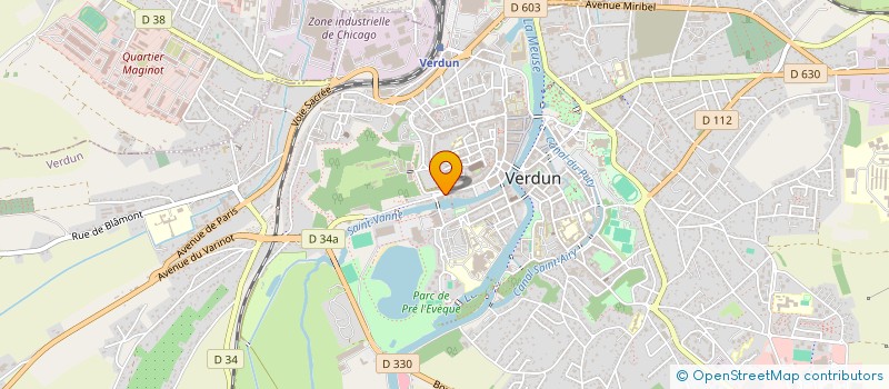 localisation de l'entreprise ACTI 55 à VERDUN