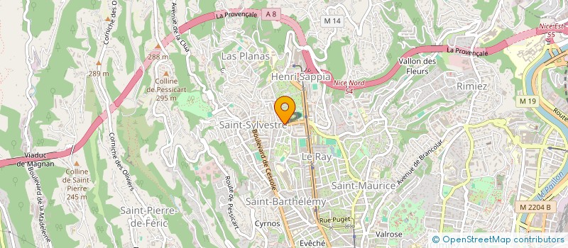 localisation de l'entreprise ACTI'BAT 06 à NICE