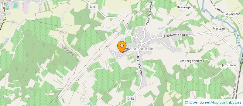 localisation de l'entreprise ACTI BAT 16 à SAINT-SATURNIN